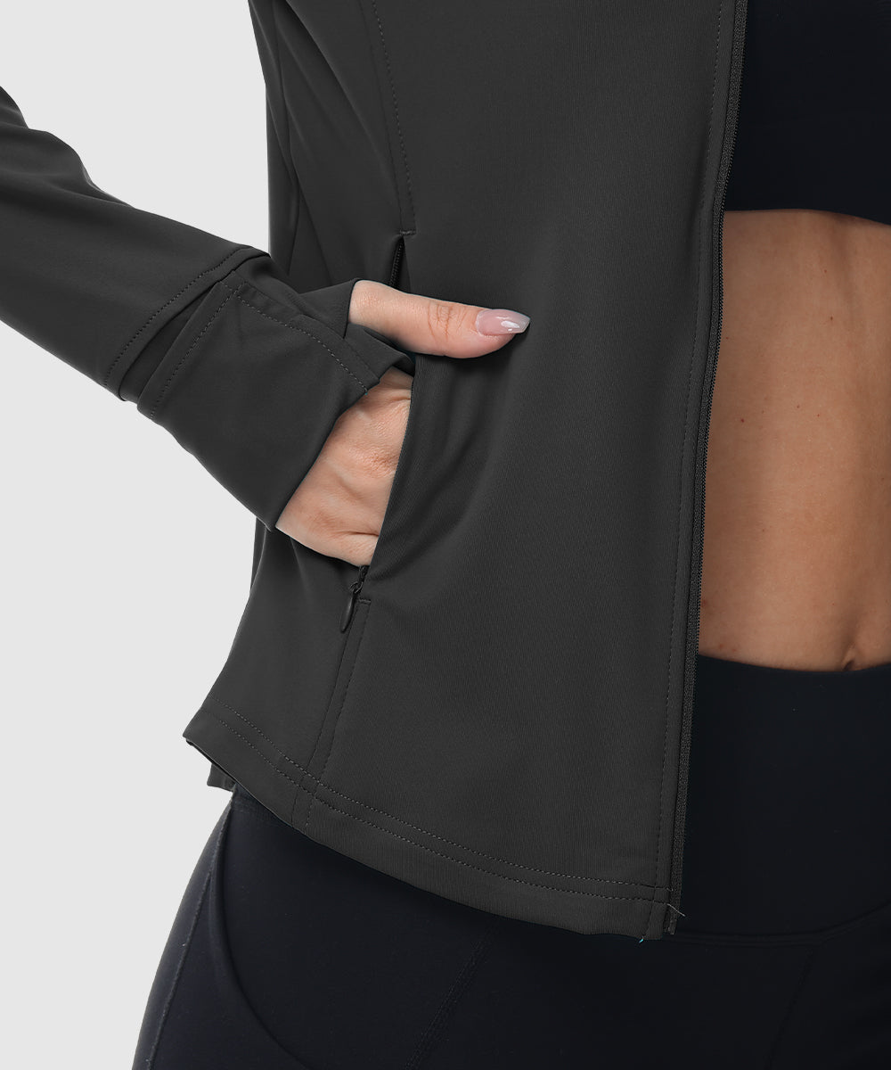 Women's Lightweight Full Zip Tight Mid Layer