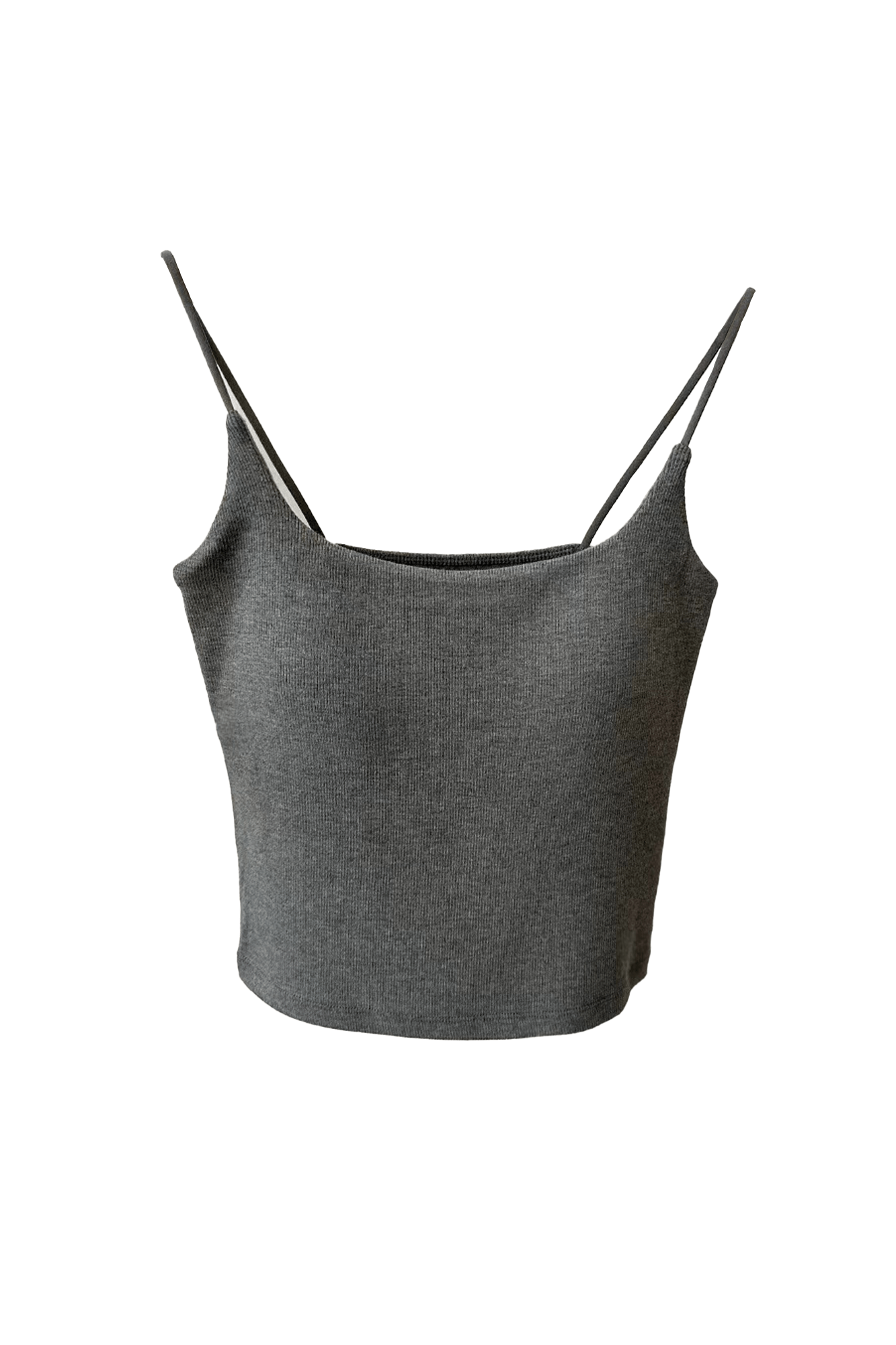 Spaghetti Strap Solid Top With Pad