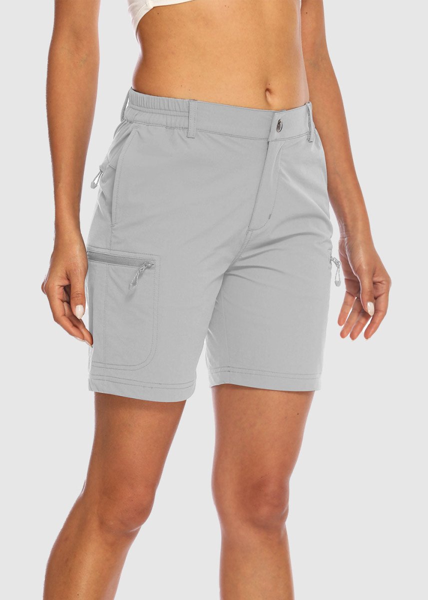 Women's Quick Dry Lightweight Stretchy Cargo Shorts--Plus