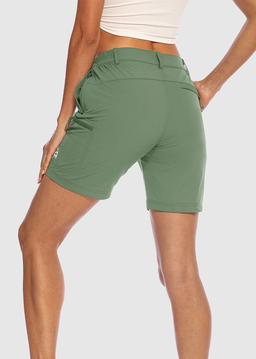 Women's Quick Dry Lightweight Stretchy Cargo Shorts--Plus