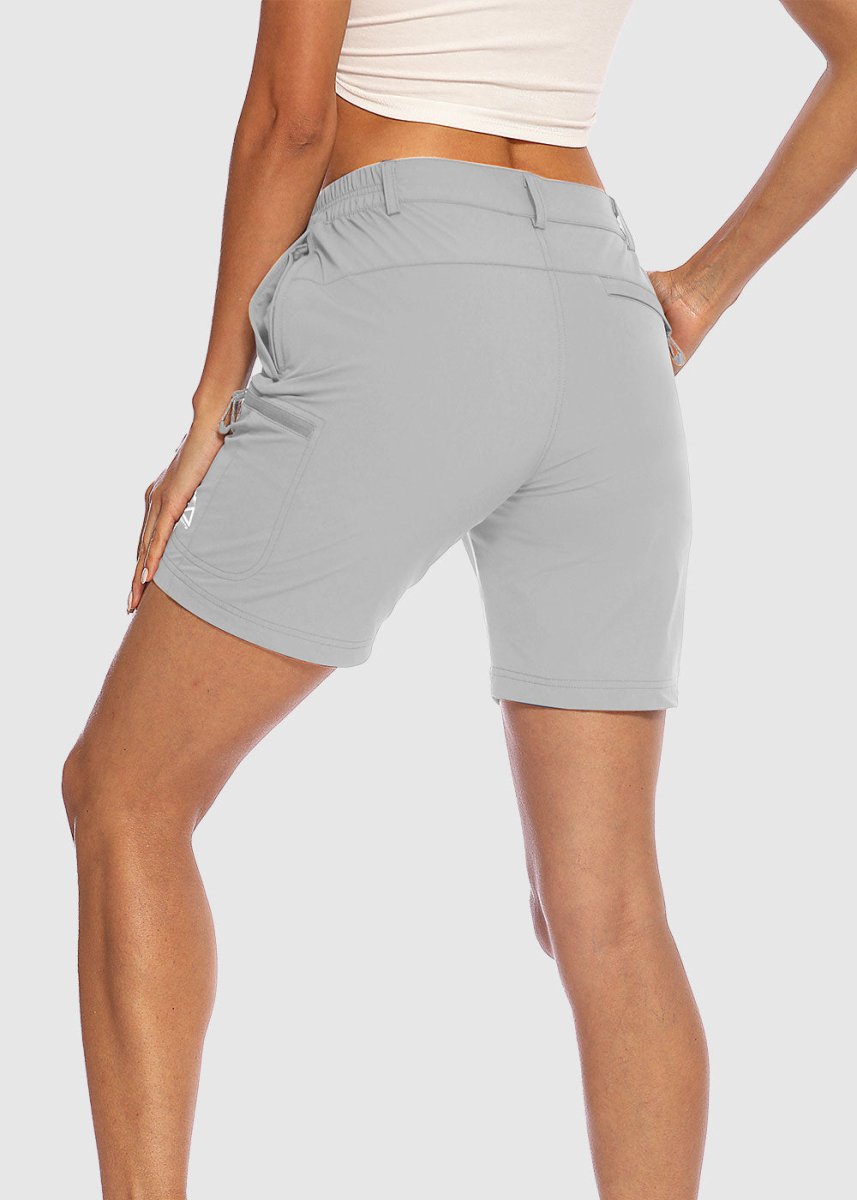 Women's Quick Dry Lightweight Stretchy Cargo Shorts--Plus