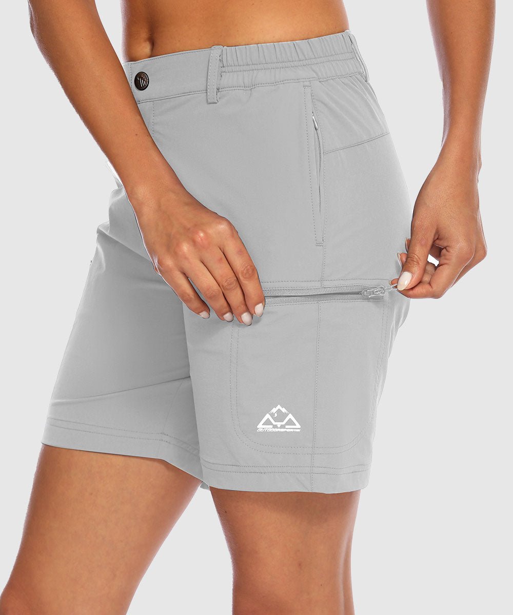 Women's Quick Dry Lightweight Stretchy Cargo Shorts--Plus