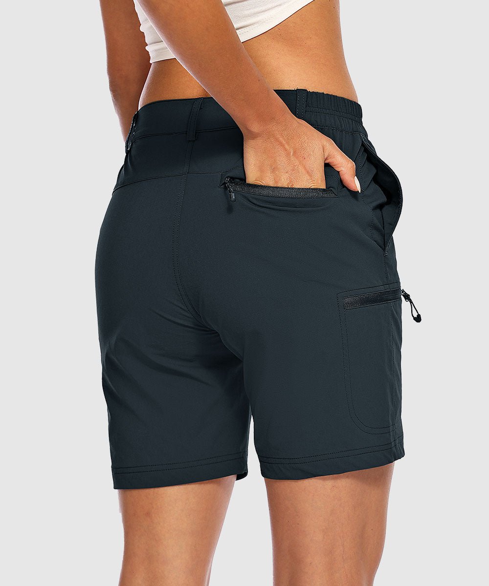 Women's Quick Dry Lightweight Stretchy Cargo Shorts--Plus