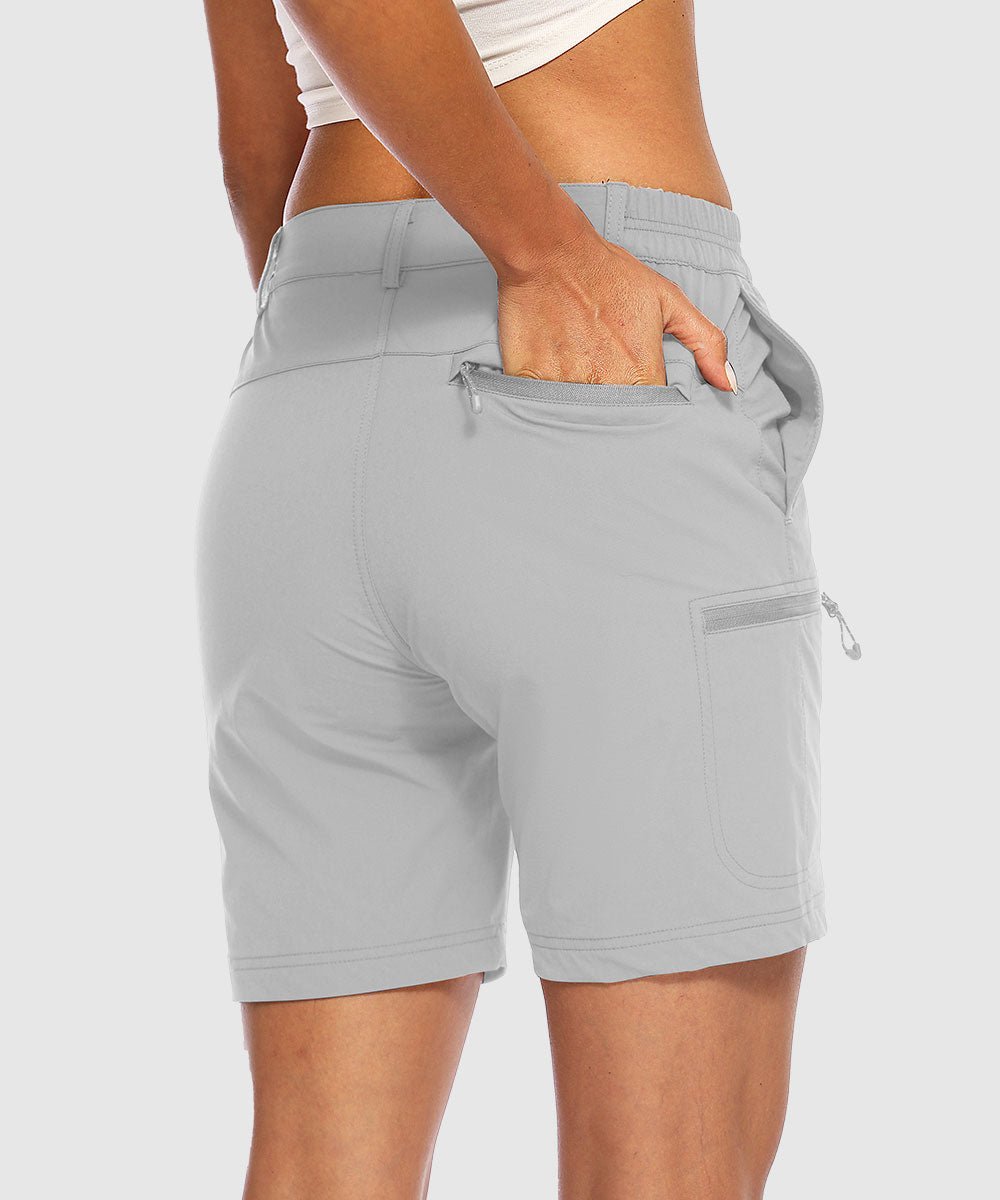 Women's Quick Dry Lightweight Stretchy Cargo Shorts--Plus