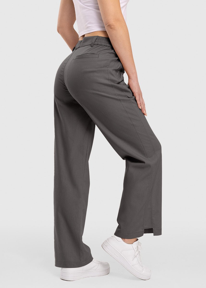 Women's Breathable Casual Straight Linen Pants