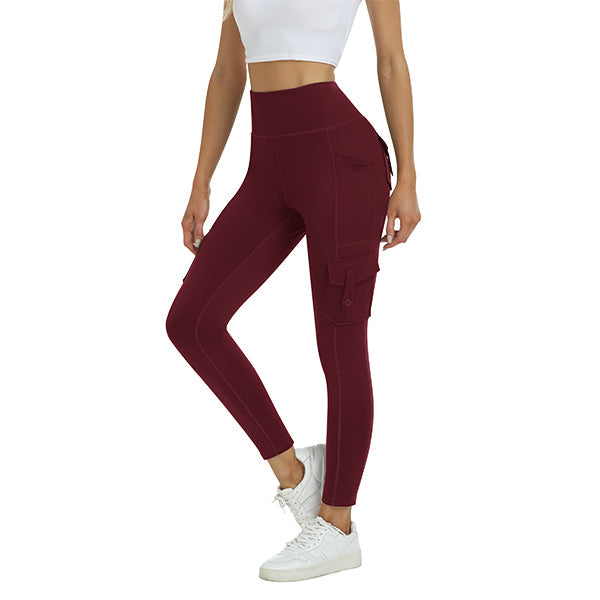 Women's High Waist Sports Pocket Pants