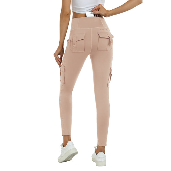 Women's High Waist Sports Pocket Pants