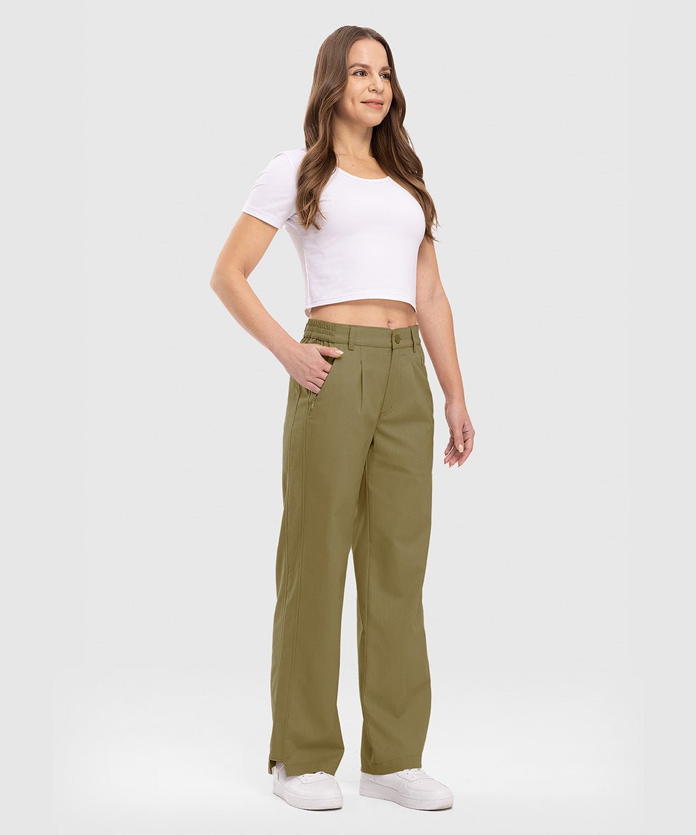 Women's Breathable Casual Straight Linen Pants