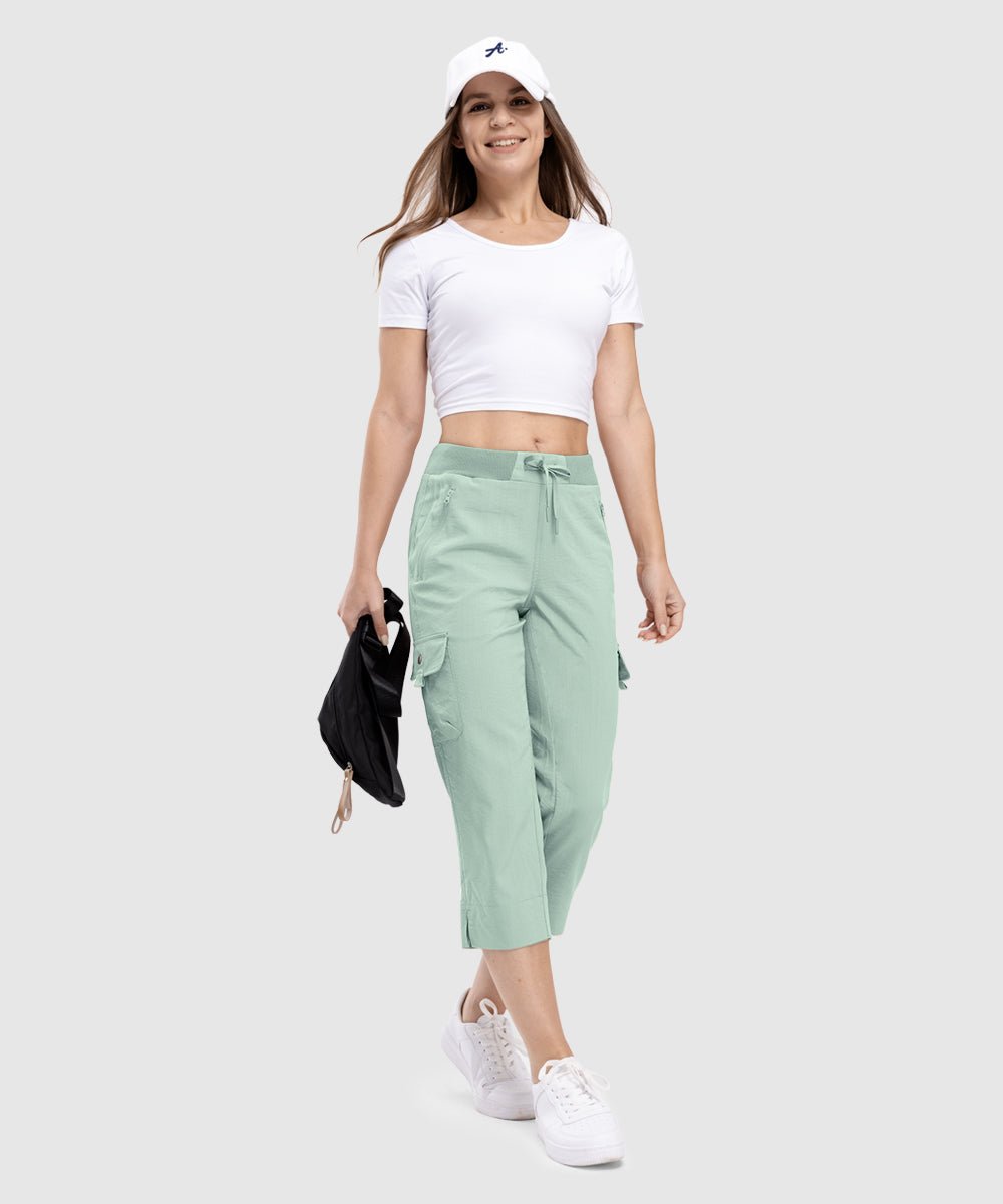 Women's Outdoor Athletic Travel Casual Cropped Pants