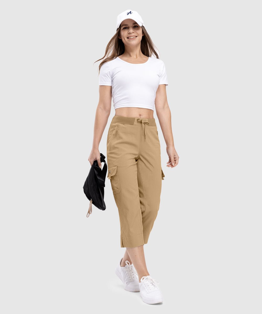 Women's Outdoor Athletic Travel Casual Cropped Pants