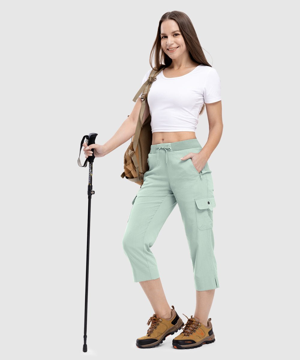 Women's Outdoor Athletic Travel Casual Cropped Pants