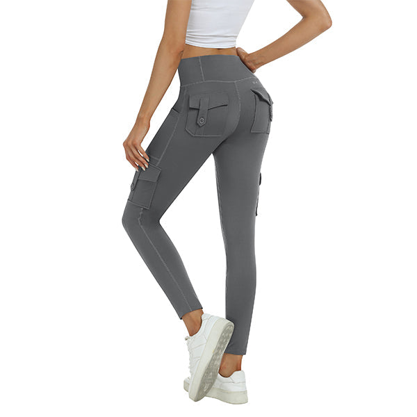 Women's High Waist Sports Pocket Pants