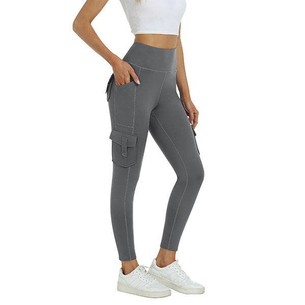 Women's High Waist Sports Pocket Pants