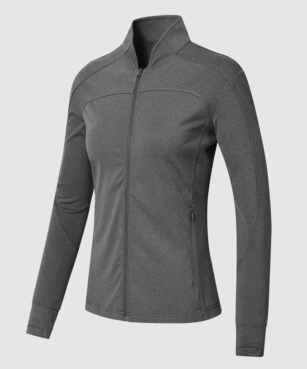 Women's Lightweight Full Zip Tight Mid Layer