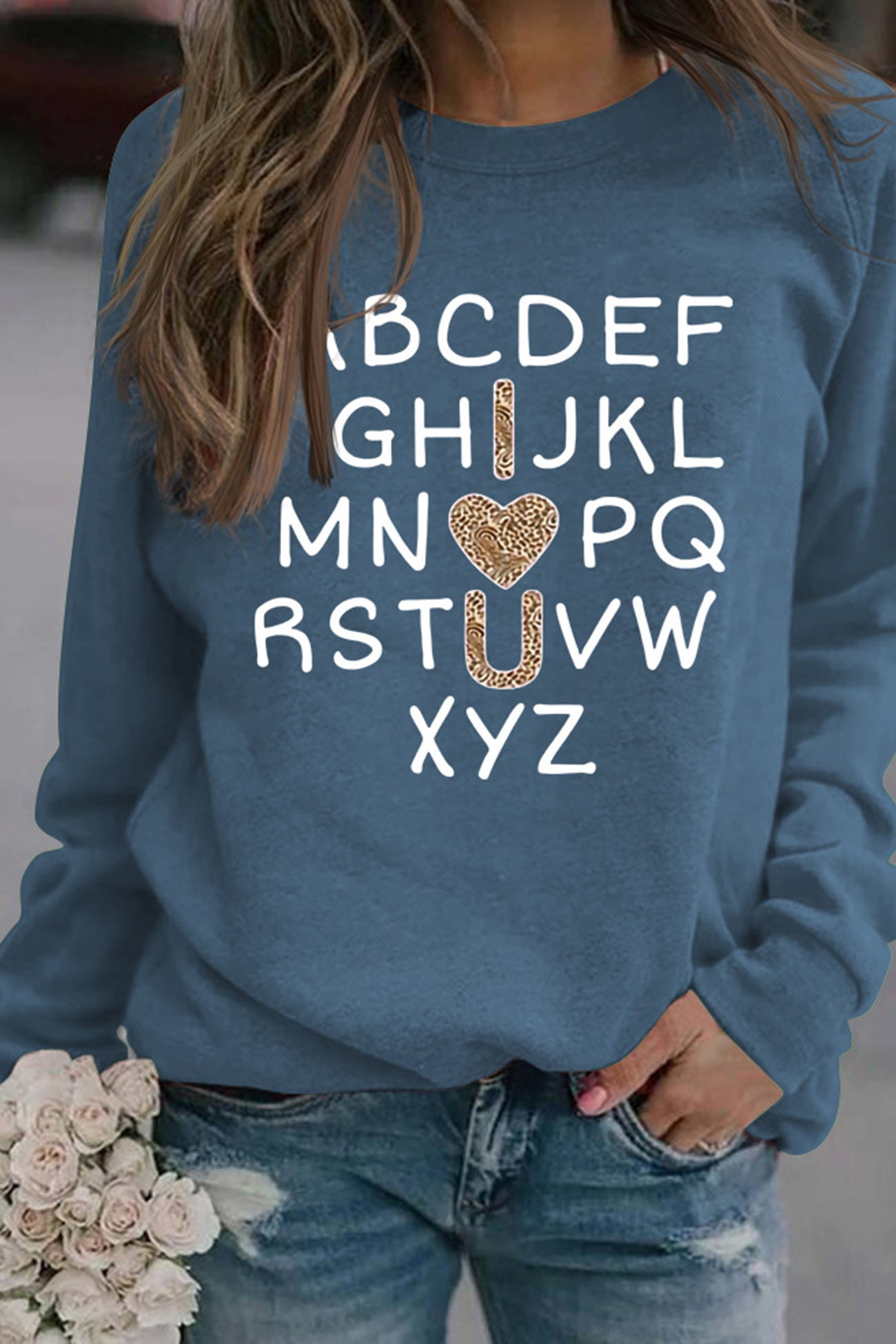 Alphabet Graphic Sweatshirt