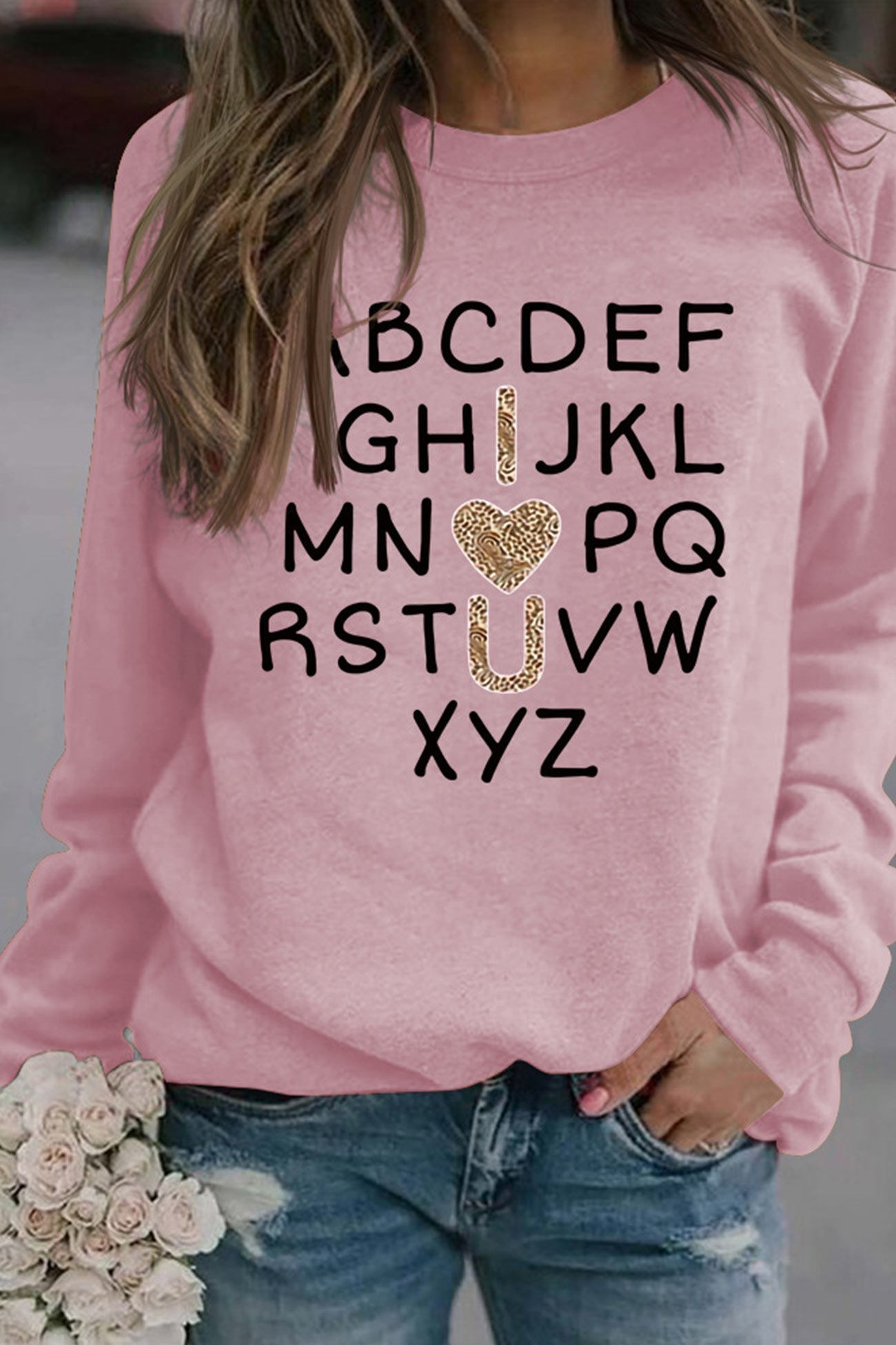 Alphabet Graphic Sweatshirt