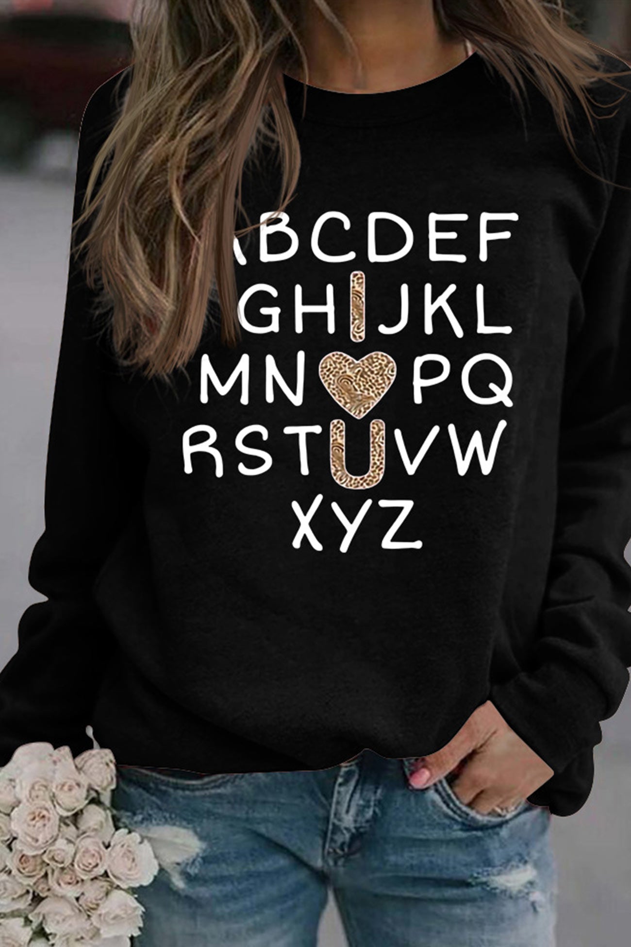 Alphabet Graphic Sweatshirt