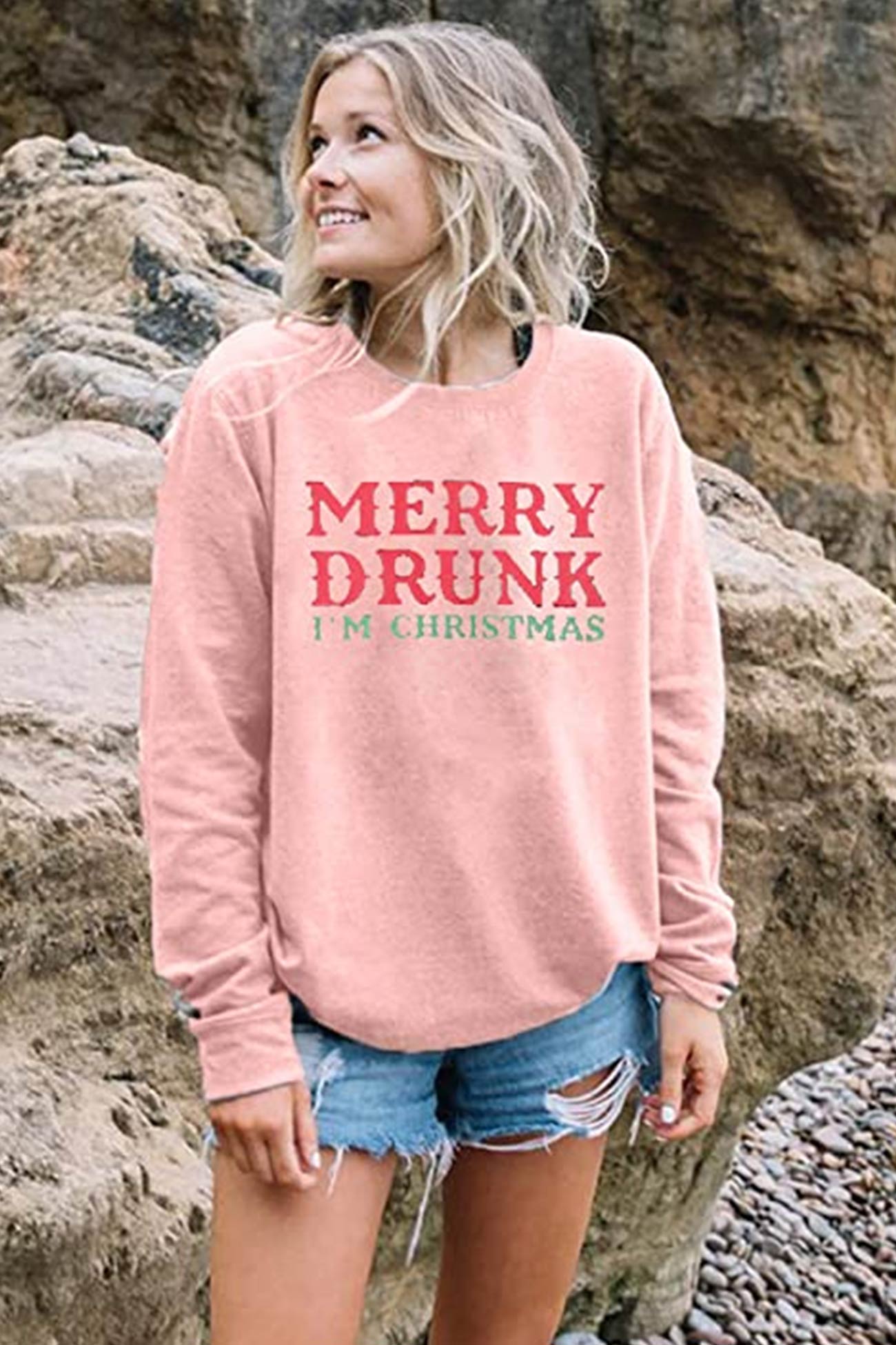 Crew Neck Letter Print Sweatshirt