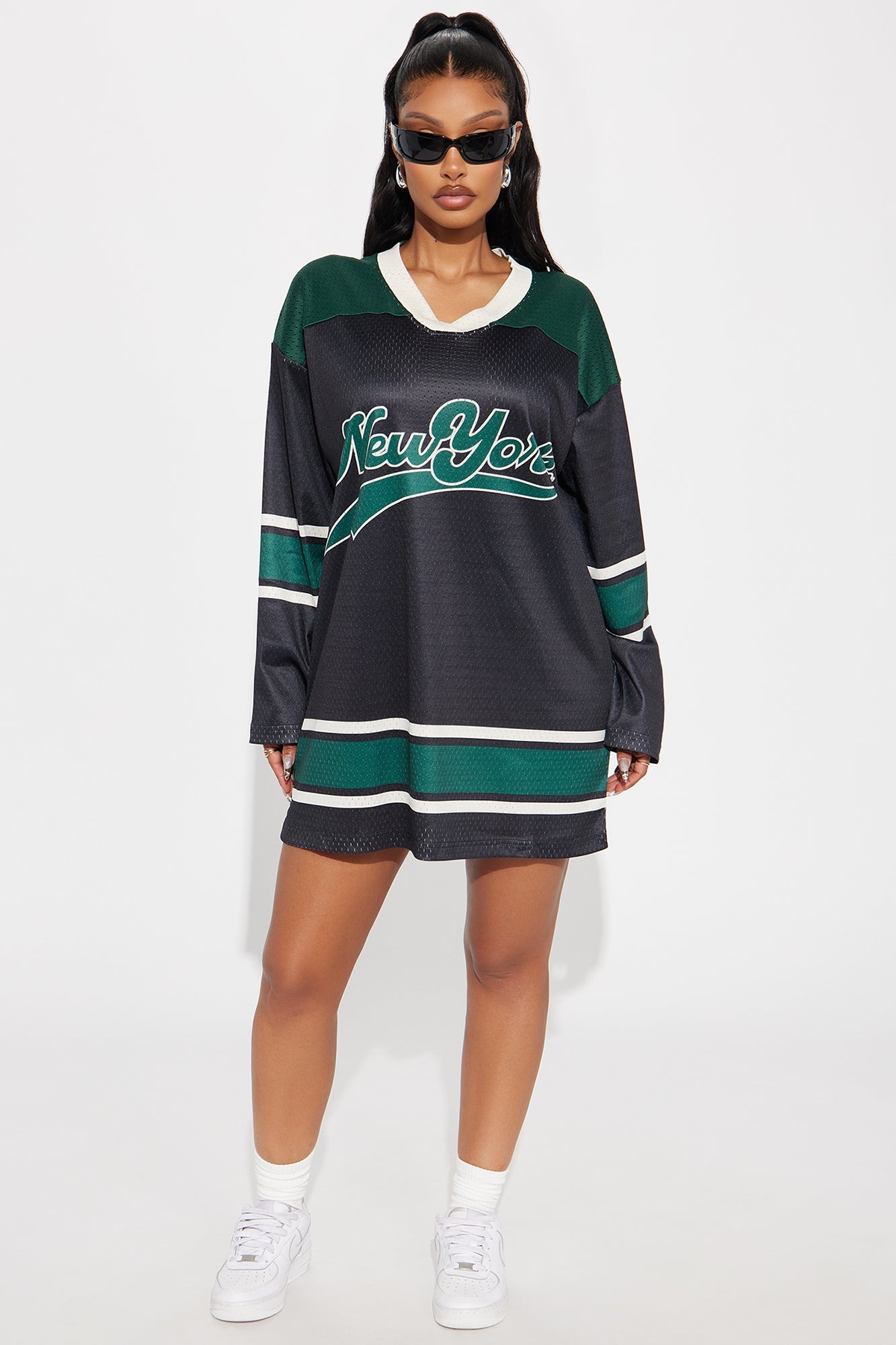 New York Baby Long Sleeve Jersey Mini Dress