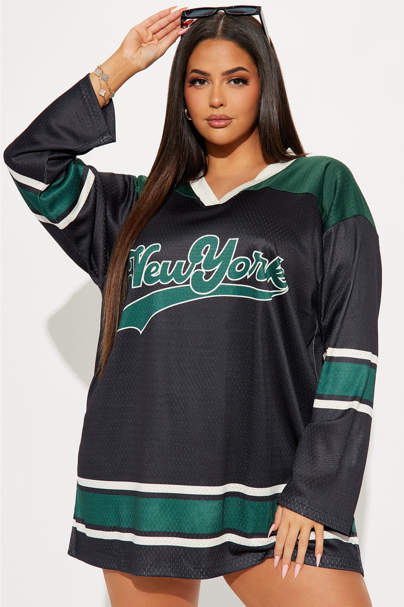 New York Baby Long Sleeve Jersey Mini Dress