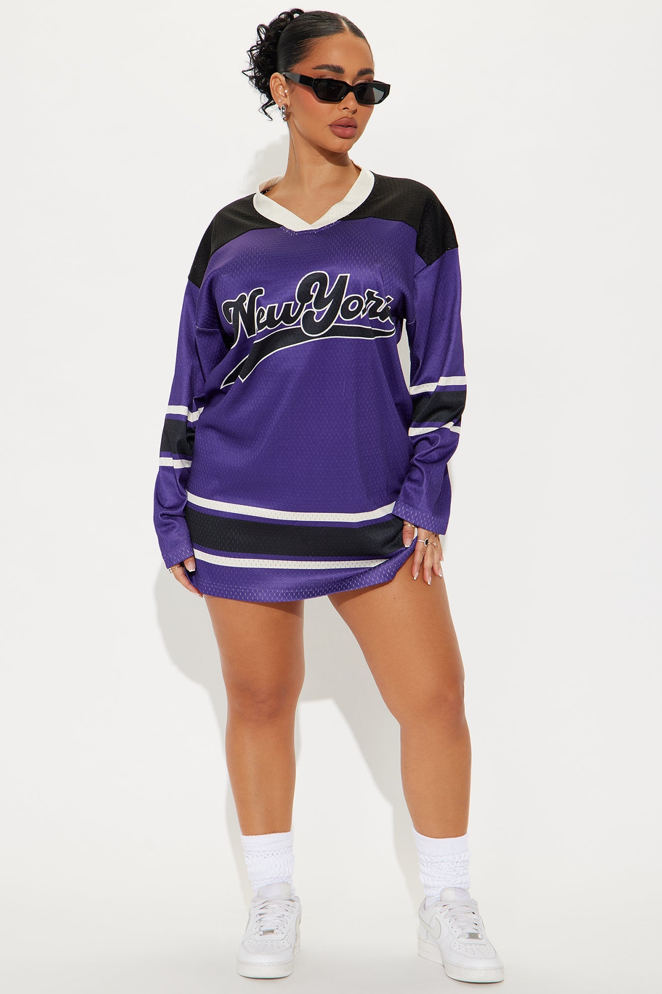 New York Baby Long Sleeve Jersey Mini Dress