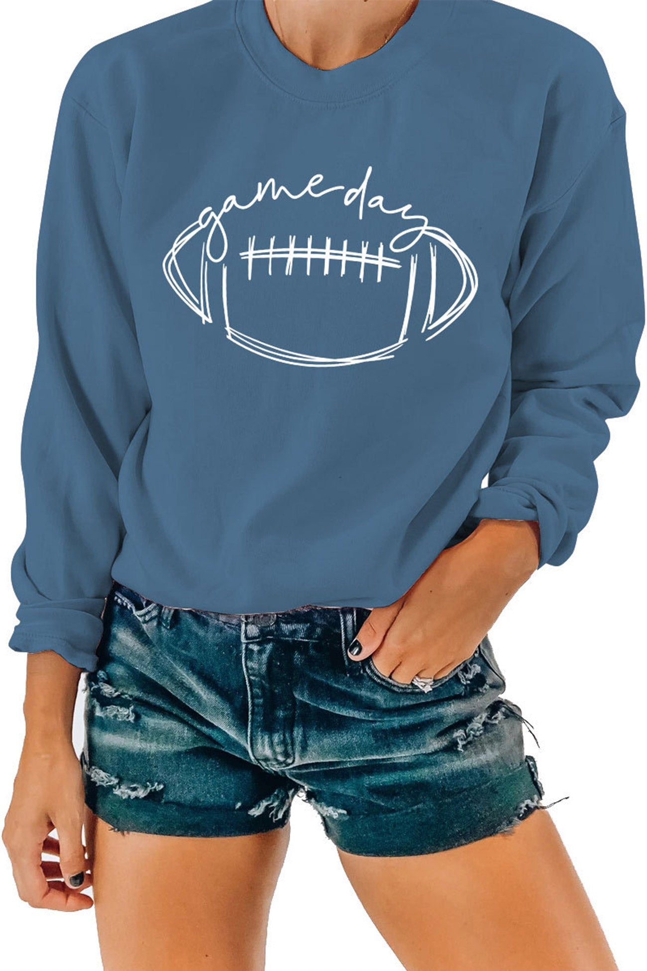 Game Day Football Printed Sweatshirt