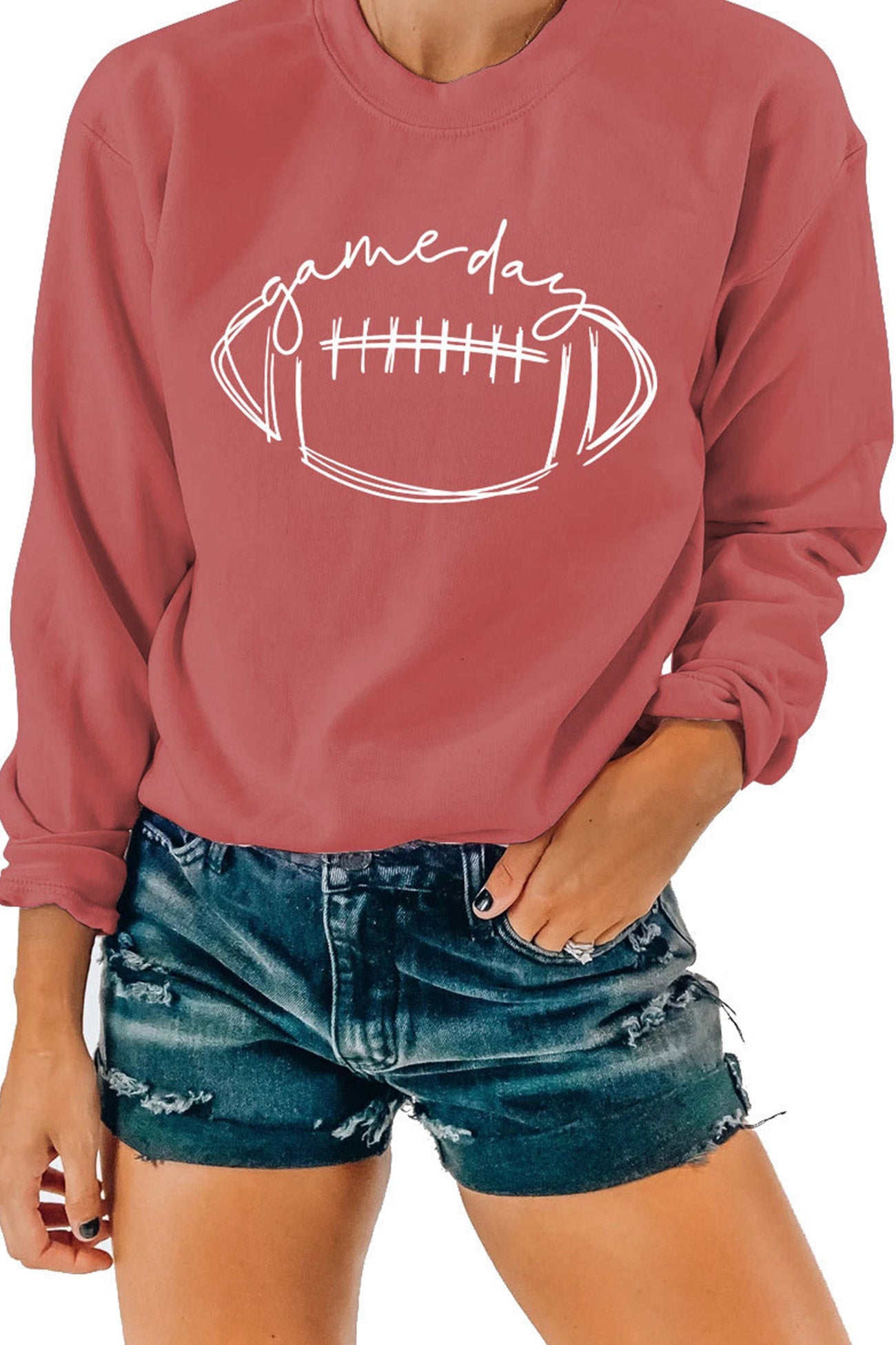 Game Day Football Printed Sweatshirt