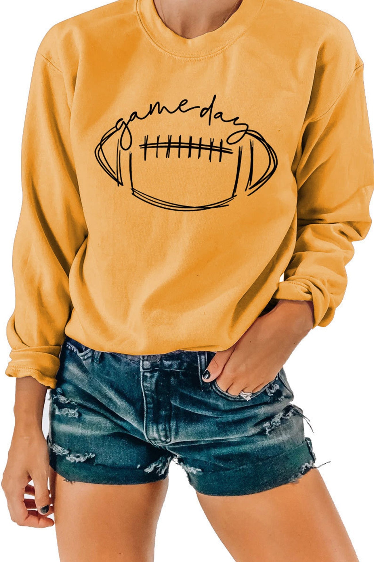 Game Day Football Printed Sweatshirt