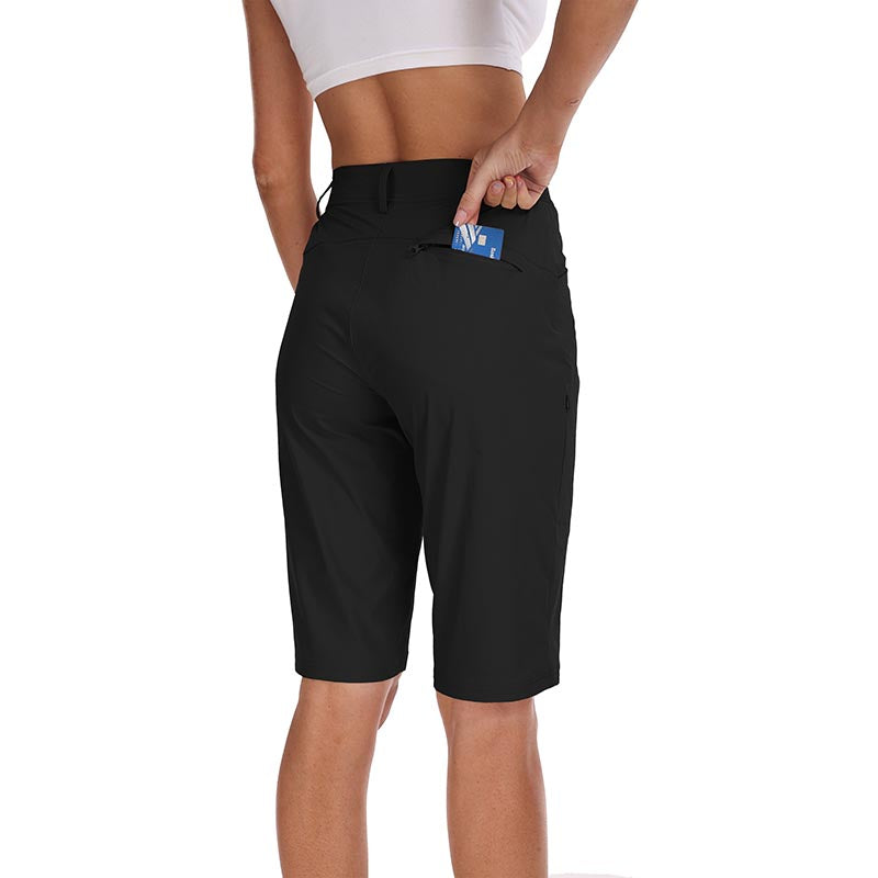 Women's slim-fit Hiking shorts Stretch belt Women's Golf shorts