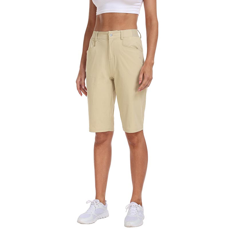 Women's slim-fit Hiking shorts Stretch belt Women's Golf shorts