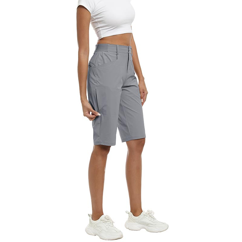 Women's slim-fit Hiking shorts Stretch belt Women's Golf shorts