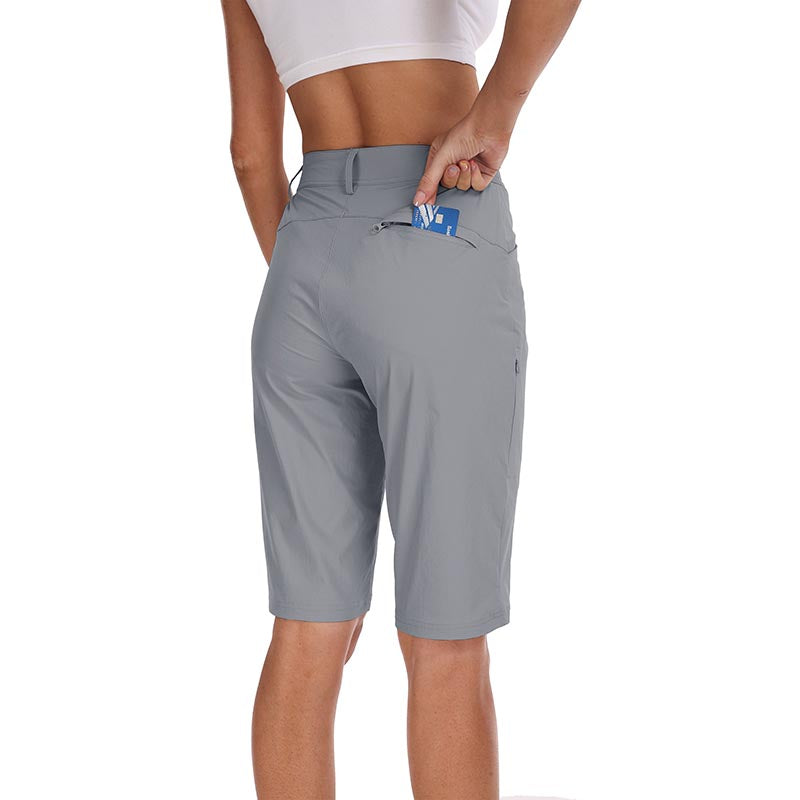 Women's slim-fit Hiking shorts Stretch belt Women's Golf shorts