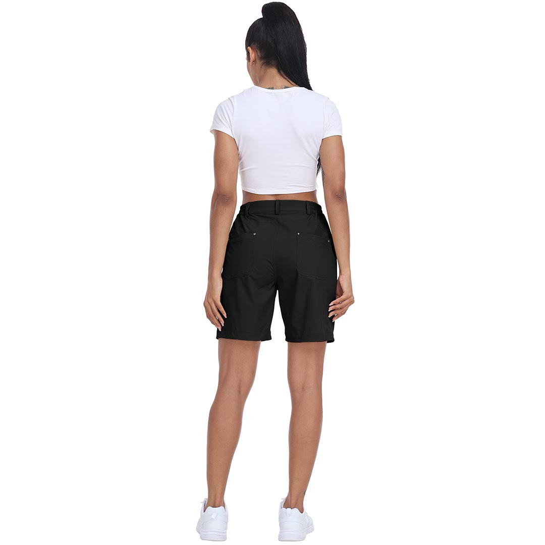 Lightweight waterproof pocket shorts for women