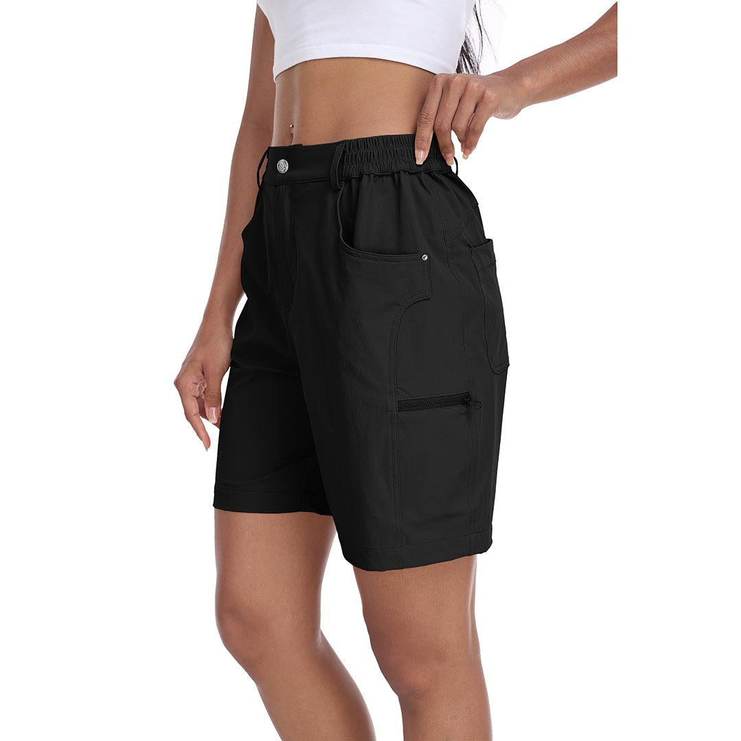 Lightweight waterproof pocket shorts for women