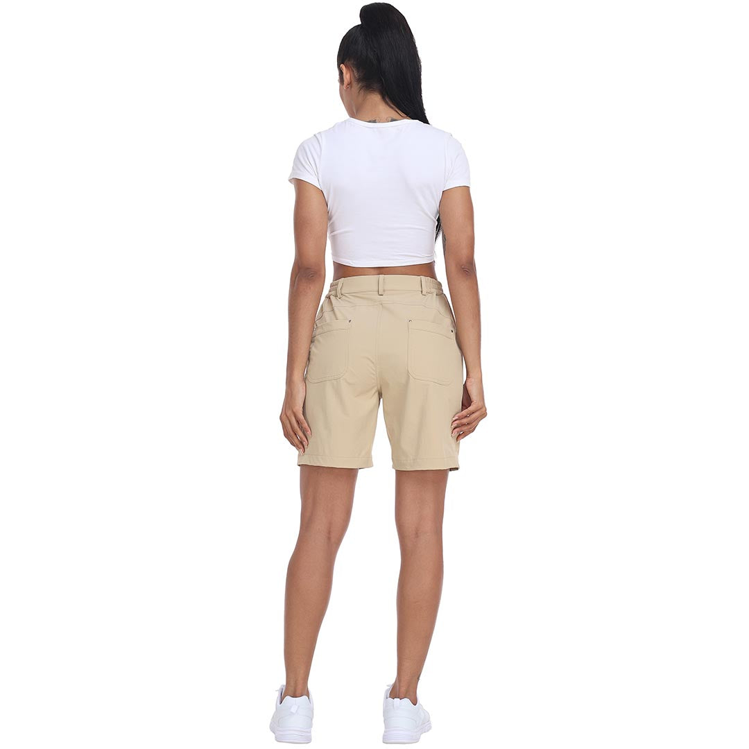 Lightweight waterproof pocket shorts for women