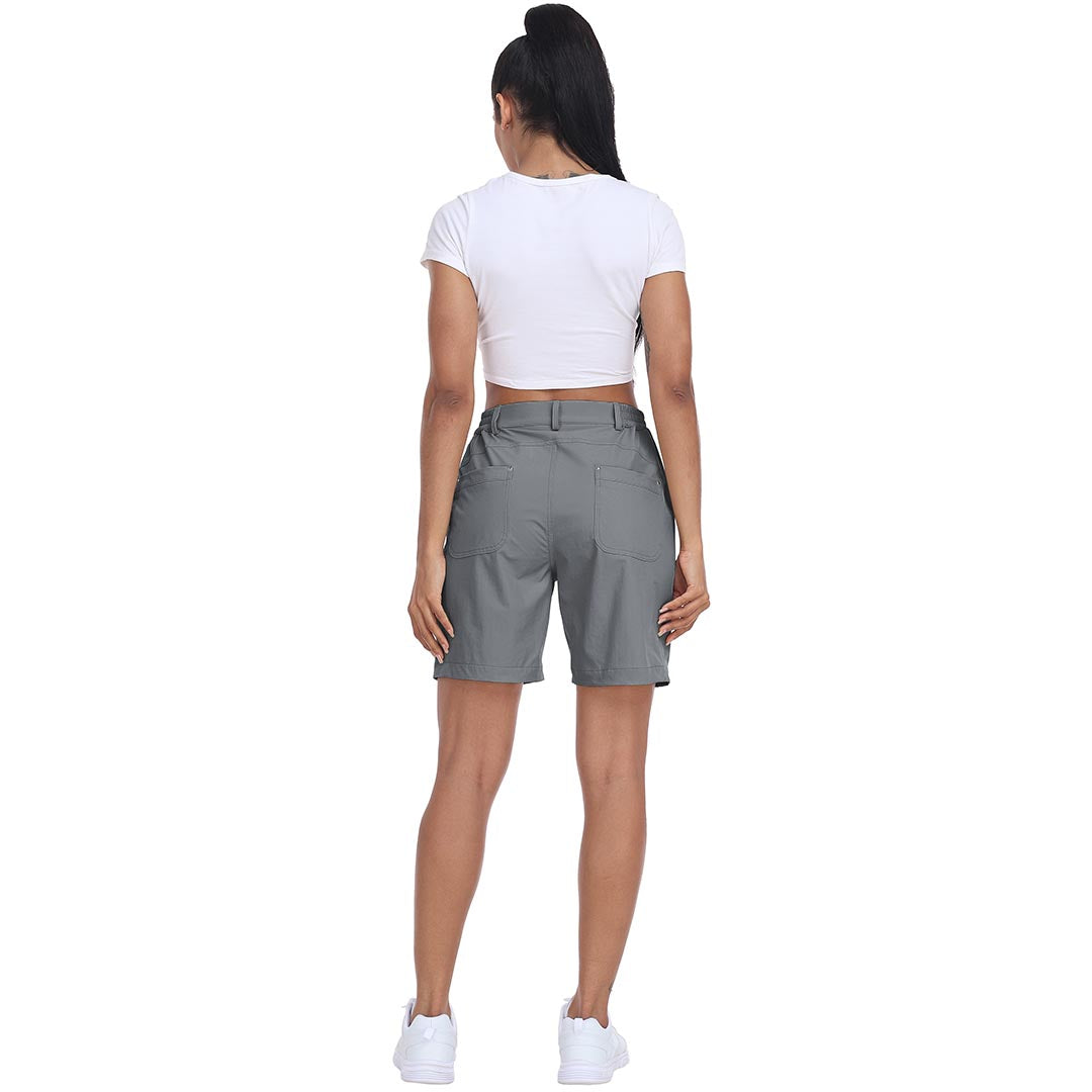 Lightweight waterproof pocket shorts for women