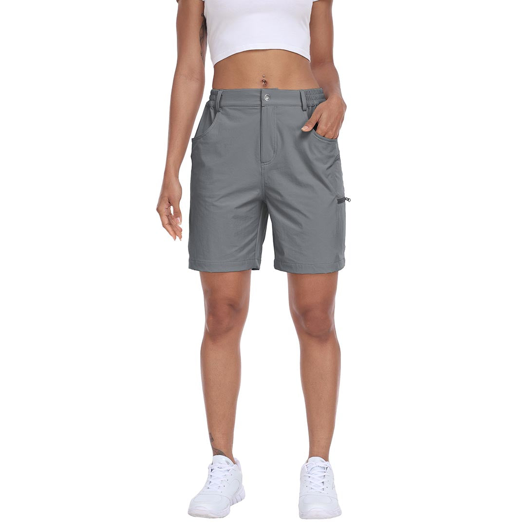 Lightweight waterproof pocket shorts for women