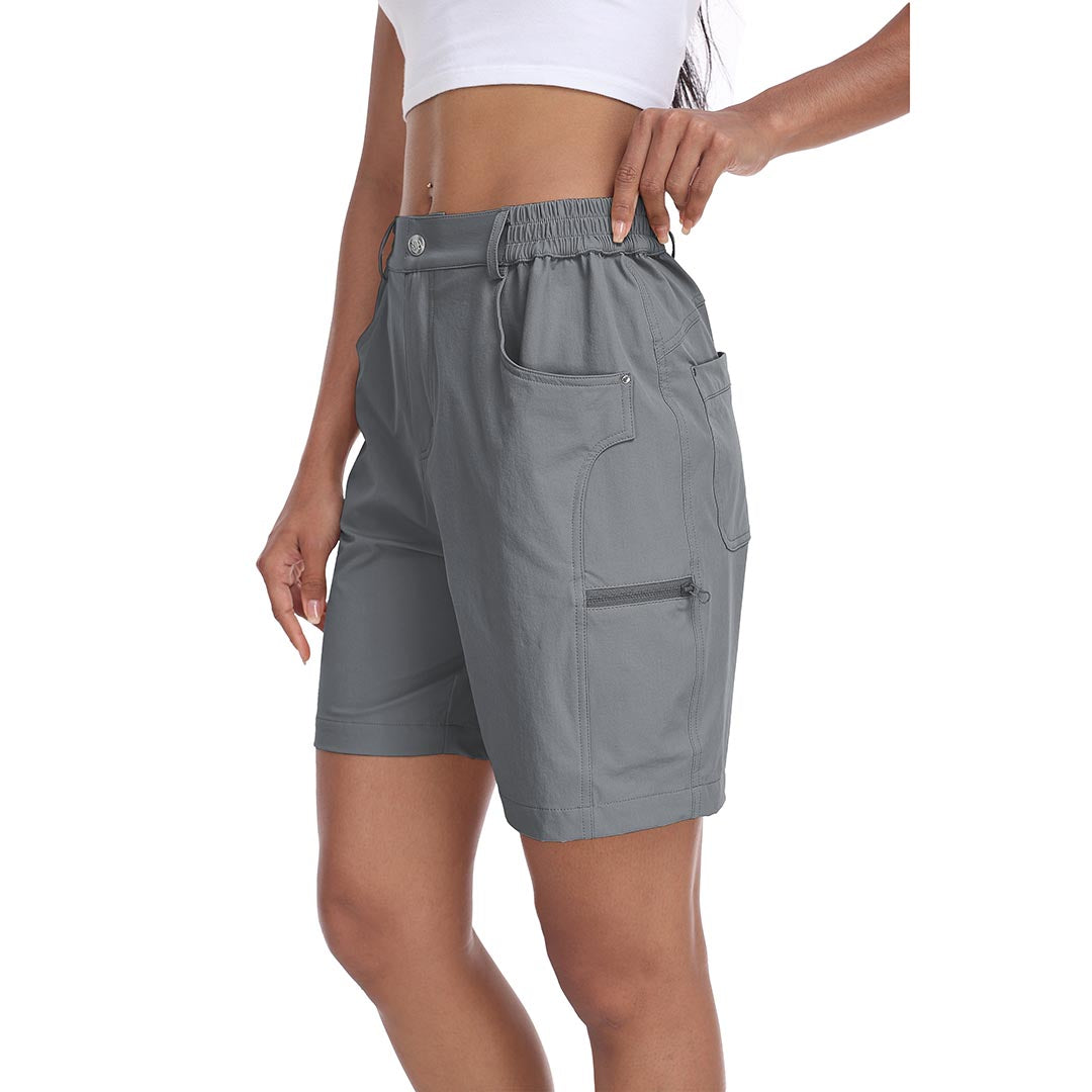 Lightweight waterproof pocket shorts for women