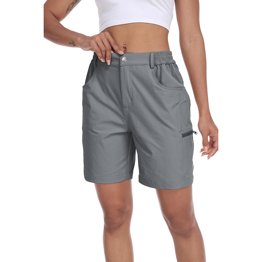 Lightweight waterproof pocket shorts for women