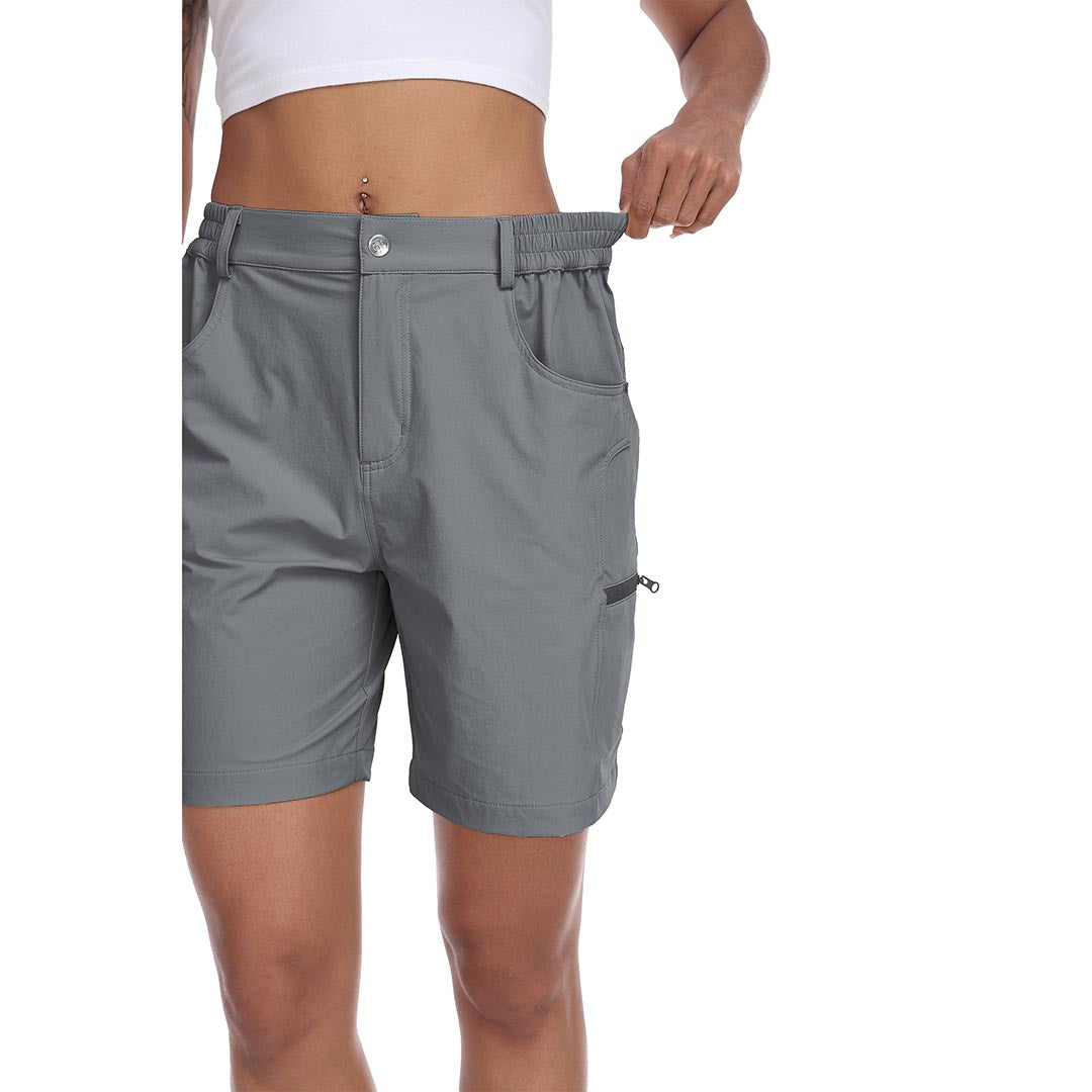 Lightweight waterproof pocket shorts for women