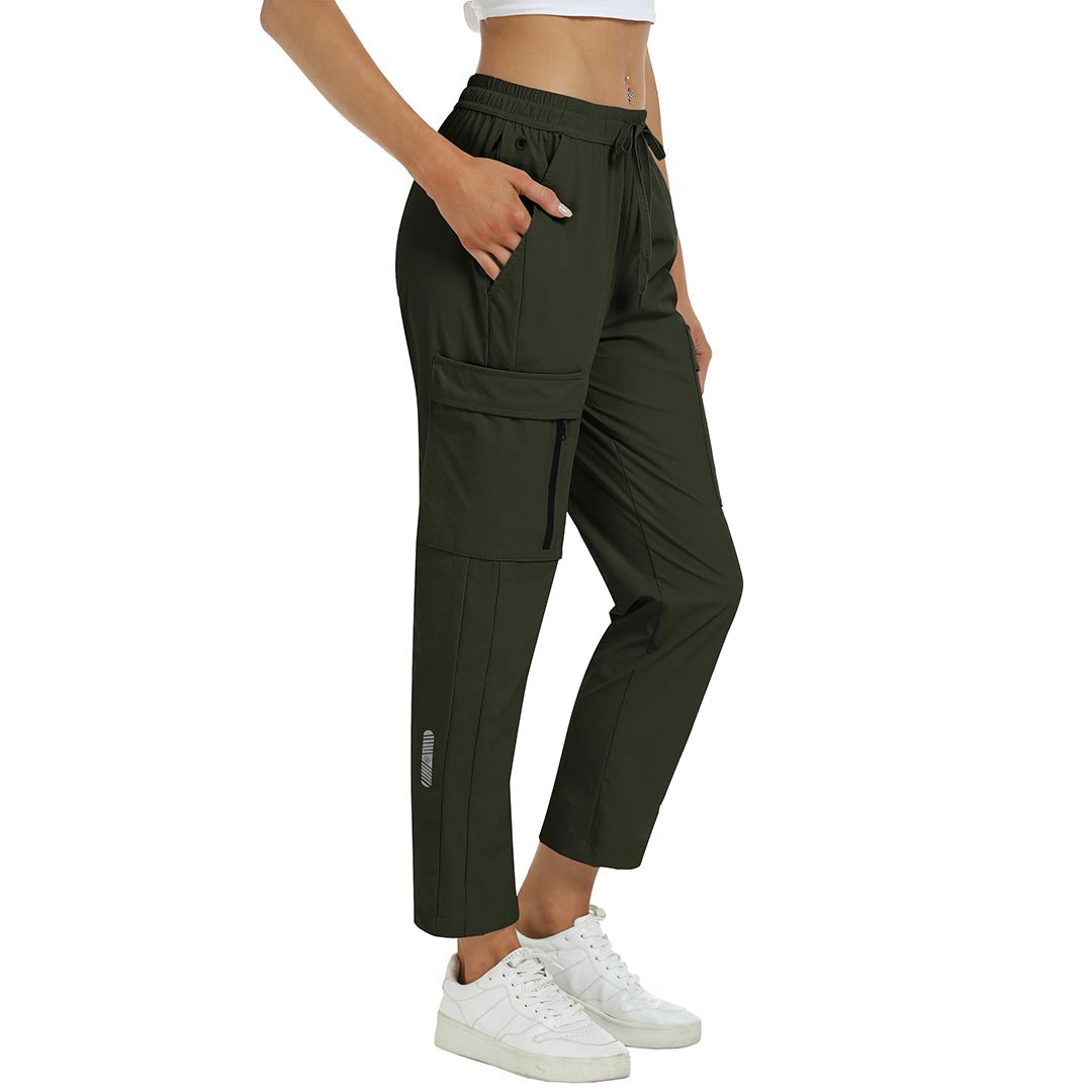 Women's quick-drying waterproof outdoor sports cargo pants