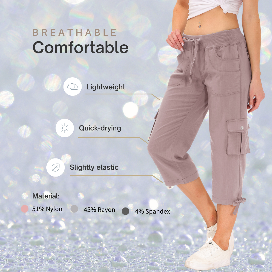 Women's quick-drying outdoor sports loose casual capri pants