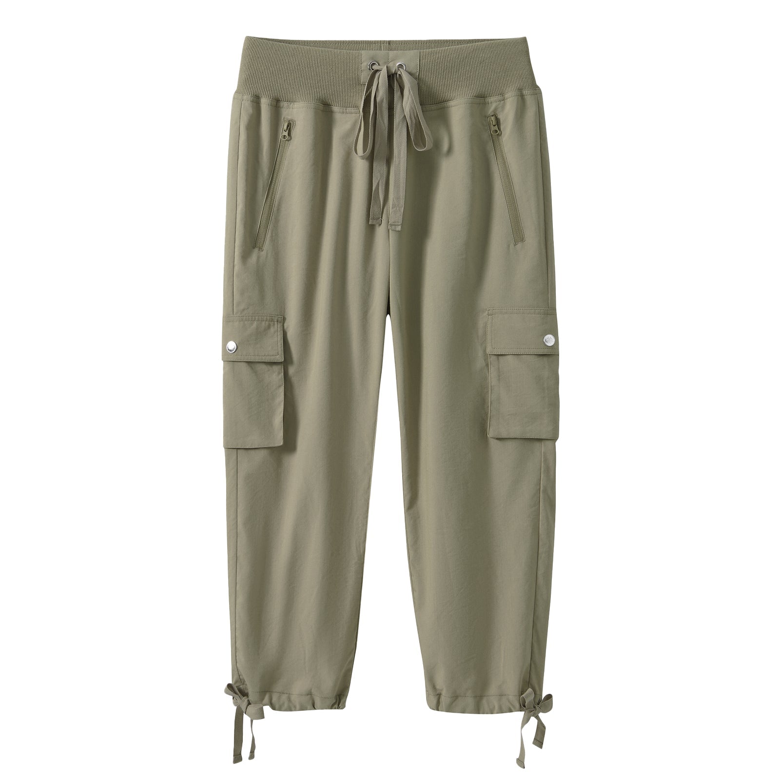 Women's loose casual quick drying travel cargo capri pants