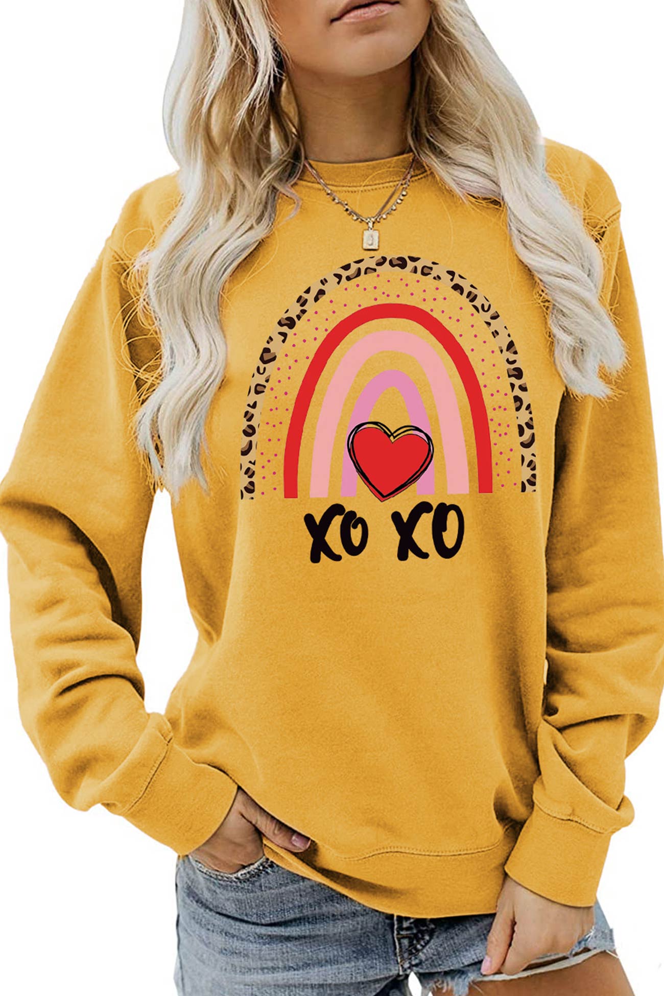 Rainbow Graphic Sweatshirt