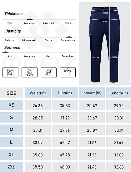 Women's Golf Capri Pants Stretch Slim Business Casual Pants Straight Leg Yoga Dress Pants