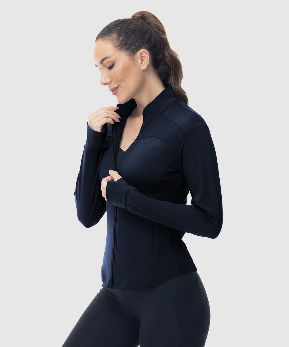 Women's Lightweight Full Zip Tight Mid Layer