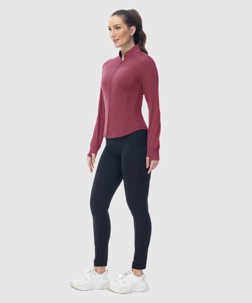 Women's Lightweight Full Zip Tight Mid Layer