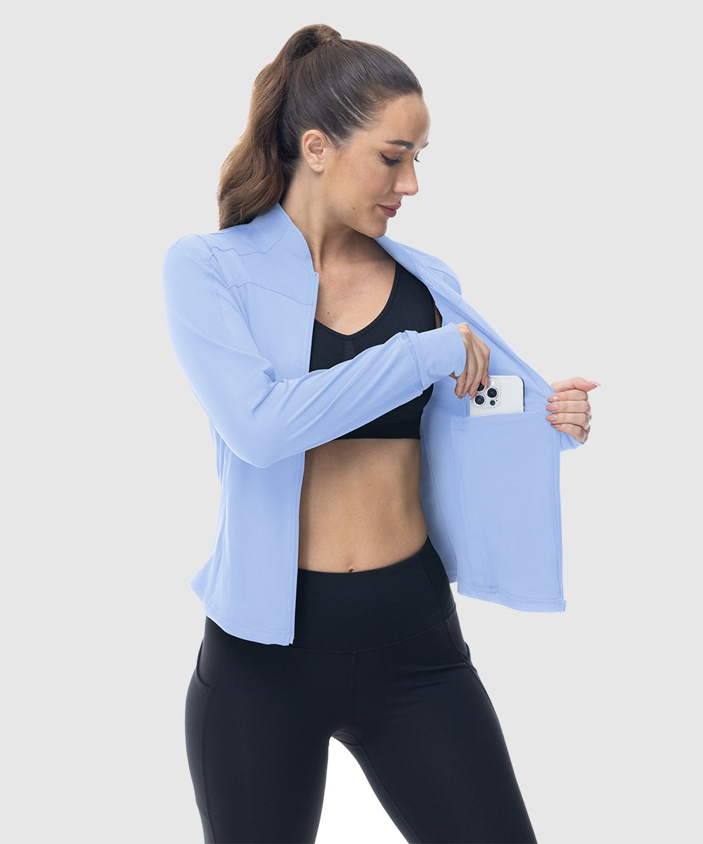 Women's Lightweight Full Zip Tight Mid Layer