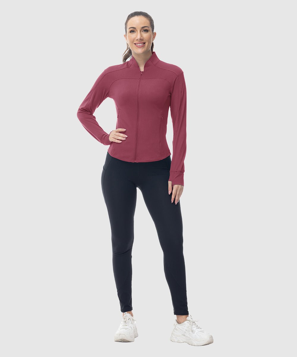 Women's Lightweight Full Zip Tight Mid Layer