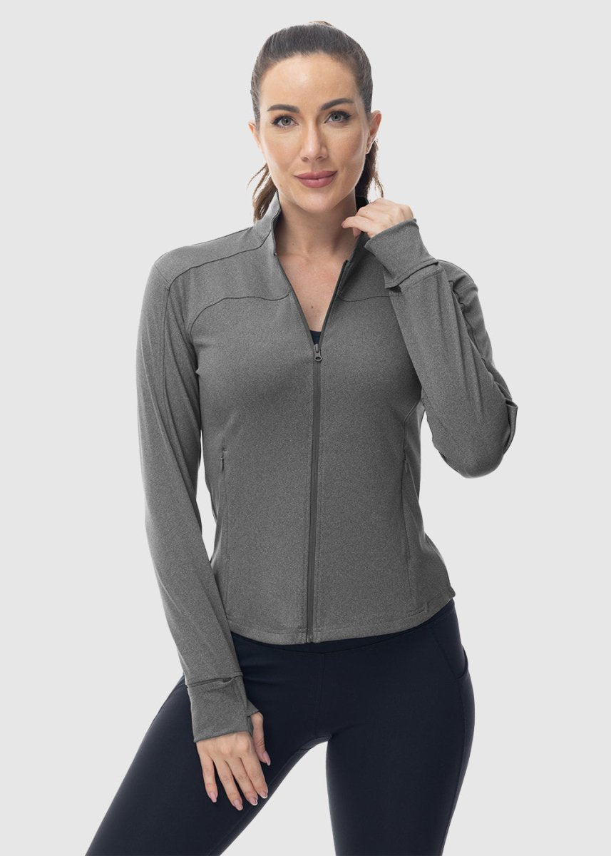 Women's Lightweight Full Zip Tight Mid Layer